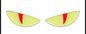 Glow-in-the-Dark 3D Devil Cat Eye Sticker