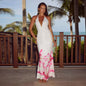 Sexy Sling Dress Summer Printed Wrapped Chest Sleeveless Backless Pleated Slim Hip for Women