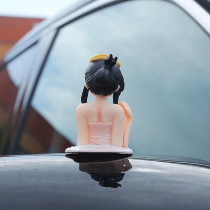 Curvy Beauty Motorcycle Handlebar Toy