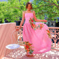 Summer Camisole Dress - Boho Floral Print Backless Vacation Dress