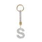 Home Fashion Simple Full Diamond Letter S Keychain