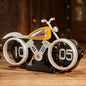 Vintage Motorcycle-Themed Flip Clock