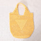 Large Capacity Hollow Out Cutout Straw Bag Fresh Candy Color One Shoulder Tote Woven Bag Portable Women Beach Bag