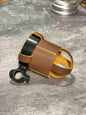 Handmade Leather Motorcycle Water Bottle Holder