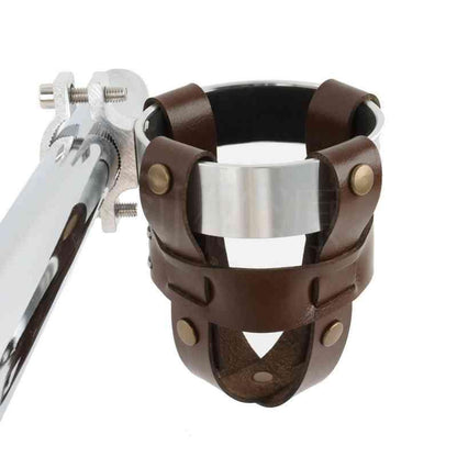 Handmade Leather Motorcycle Water Bottle Holder