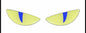 Glow-in-the-Dark 3D Devil Cat Eye Sticker