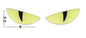 Glow-in-the-Dark 3D Devil Cat Eye Sticker