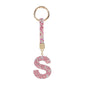 Home Fashion Simple Full Diamond Letter S Keychain