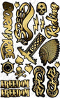 Vintage Motorcycle Helmet Sticker
