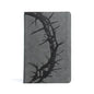 CSB Large Print Personal Size Reference Bible, Charcoal Leathertouch - Imitation Leather