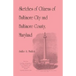 Sketches of Citizens of Baltimore City and Baltimore County, Maryland - Paperback