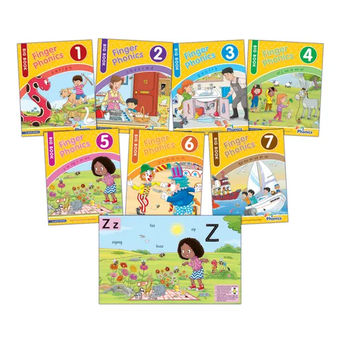 Finger Phonics Big Books 1-7: In Print Letters (American English Edition) - Paperback