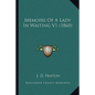 Memoirs Of A Lady In Waiting V1 (1860) - Paperback