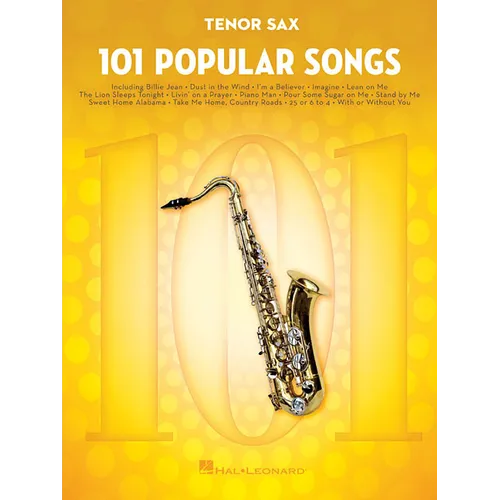 101 Popular Songs for Tenor Sax - Paperback