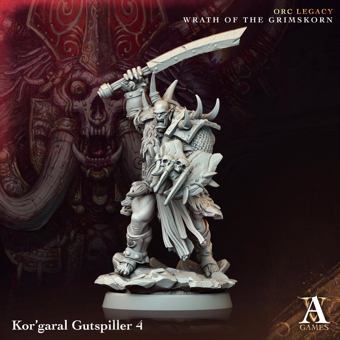 3D Printed Kor'Garal Gutspiller by Archvillain Games