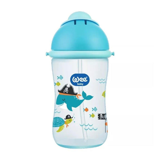 Wee Baby Soft Silicone Baby Sippy Cup with Pipette - BPA-free, Sterilizable, 12.85 fl oz
