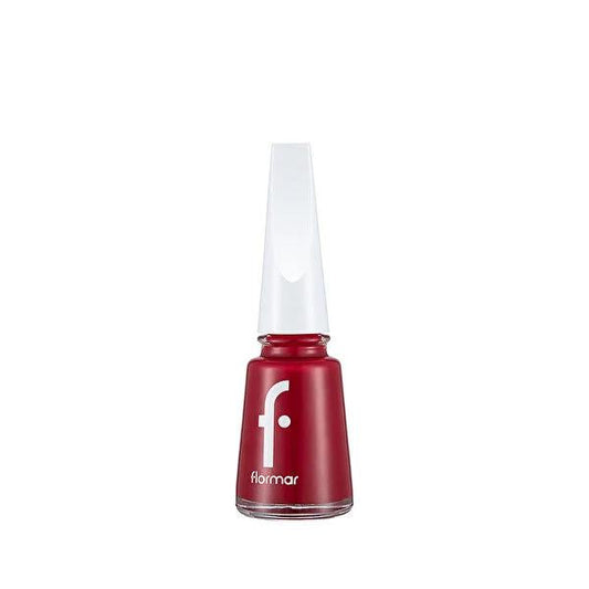 Flormar Nail Enamel 048 Fiery Red - Vibrant Nail Polish for Smooth Application