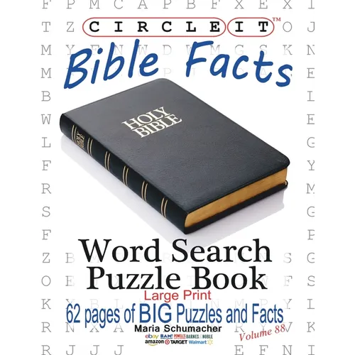 Circle It, Bible Facts, Large Print, Word Search, Puzzle Book - Paperback