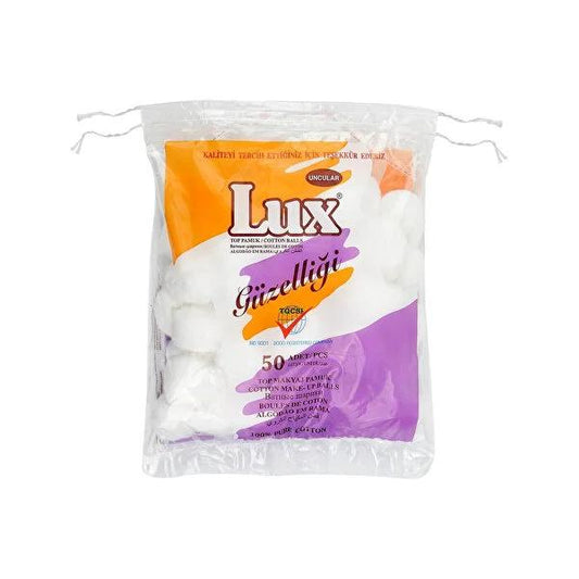 Lux Pamuk: Premium Cotton Makeup Remover Pads - 50 Count | Gentle Facial Cleansing, Hygiene & Daily Use | Meets TSE & European Pharmacopoeia Standards