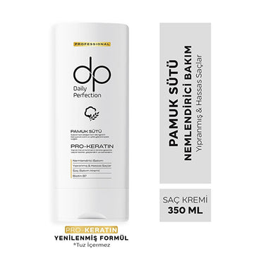 Dp Daily Perfection Hair Care Cream with Cotton Milk & Wheat Protein - 11.83 fl oz Nourishing Moisturizing Treatment