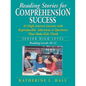 Reading Stories for Comprehension Success: Senior High Level, Reading Levels 10-12 - Paperback