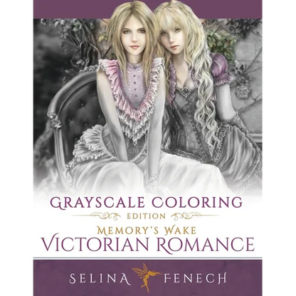 Memory's Wake Victorian Romance - Grayscale Coloring Edition - Paperback