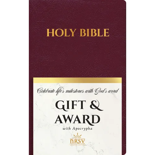 NRSV Updated Edition Gift & Award Bible with Apocrypha (Imitation Leather, Burgundy) - Imitation Leather