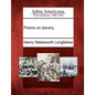 Poems on Slavery. - Paperback