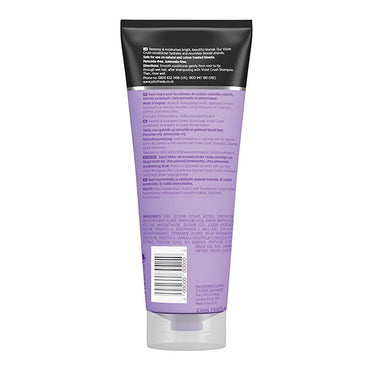 John Frieda Violet Crush Purple Conditioner for Blonde Hair - Tone Correcting, Anti-Brass, Color Enhancer, Hydrating - 8.45 fl oz