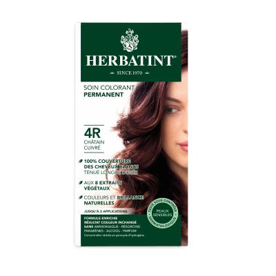 Herbatint 4R Copper Chestnut Hair Dye: Natural, Ammonia & Paraben-Free Gray Coverage with 8 Botanical Extracts for Sensitive Scalp