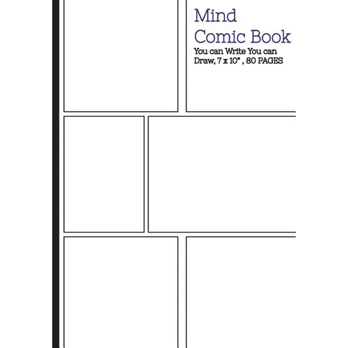 Mind Comic Book - 6 Panel,7"x10", 80 Pages, Make Your Own Comic Books - Paperback
