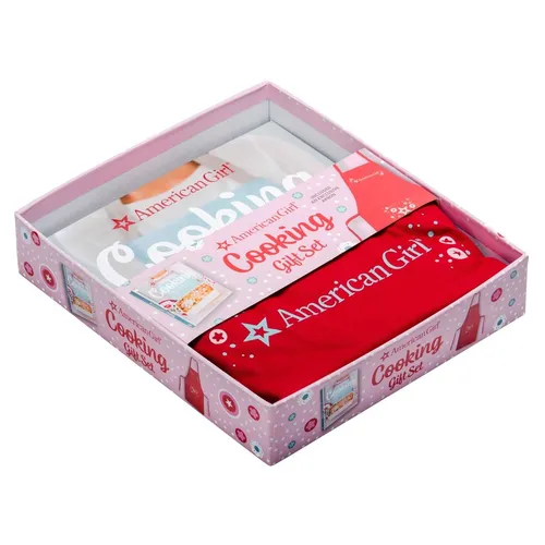 American Girl Cooking Gift Set: Recipes for Delicious Snacks, Meals & More (Kid's Cookbook, American Girl Doll) - Hardcover
