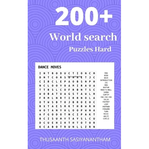 200+ Difficult World search Puzzles Hard: World search puzzle book for Kids & adults - Paperback