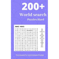 200+ Difficult World search Puzzles Hard: World search puzzle book for Kids & adults - Paperback