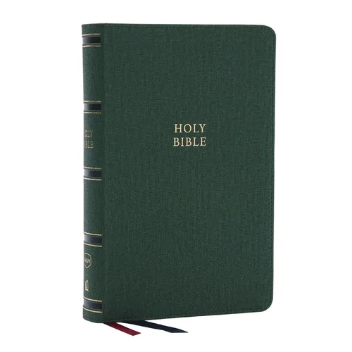 Nkjv, Single-Column Reference Bible, Verse-By-Verse, Green Leathersoft, Red Letter, Comfort Print (Thumb Indexed) - Imitation Leather