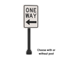 One Way - Left Only Street Sign - Custom Printed 2x3 Tile - Made Using LEGO® Parts
