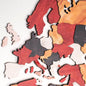 3D Wooden World Map Onyx