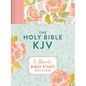 The Holy Bible Kjv: 5-Minute Bible Study Edition (Summertime Florals) - Hardcover