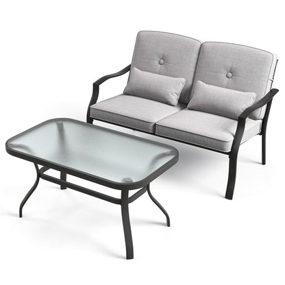 Outdoor Loveseat Chair Set with