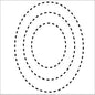 1956 Ovals 4.5"x6"/7"x9"/9"x12" Stencil