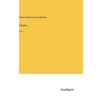 Poems: Vol. I - Hardcover