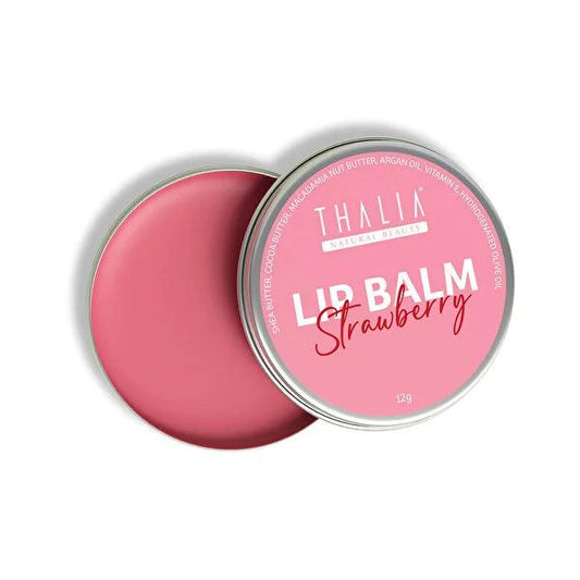 Thalia Natural Strawberry Lip Balm - Moisturizing, Chemical-Free, Cruelty-Free Lip Care