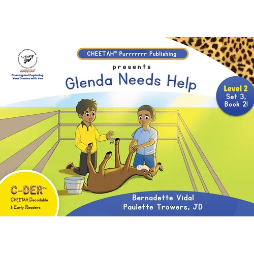 C-DER(Cheetah decodable & early readers)Set 3, book 21, Glenda Needs Help - Paperback