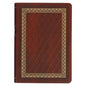 KJV Study Bible, Standard King James Version Holy Bible, Thumb Tabs, Ribbons, Faux Leather, Saddle Tan/Diamond Debossed - Leather