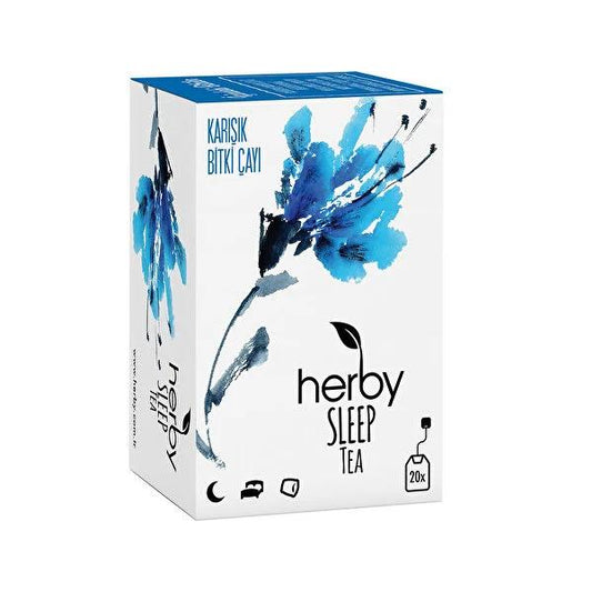 Herby Çay Sleep Herbal Sleep Tea - Natural Relaxation & Stress Relief for Better Sleep, 40g