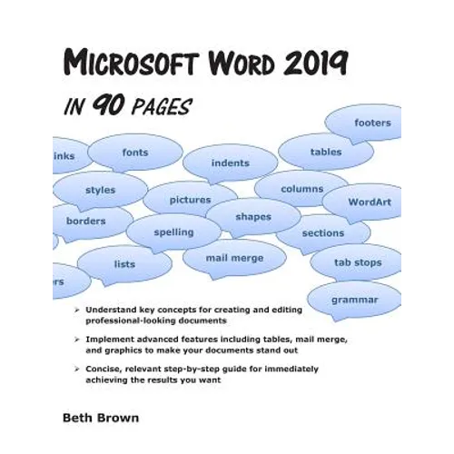Microsoft Word 2019 In 90 Pages - Paperback