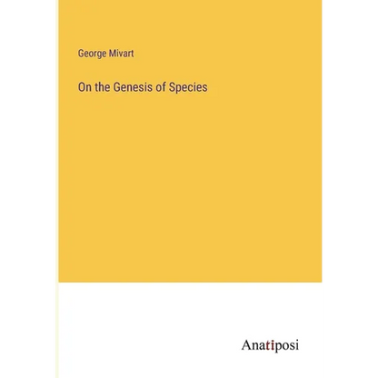 On the Genesis of Species - Paperback