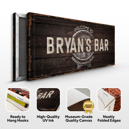 Beer Barrel Bar Sign