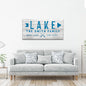 Wooden Lake Arrow Sign