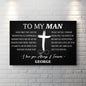 To My Man Father's Day Gift Sign